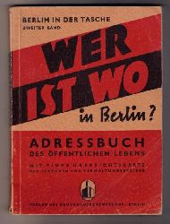 Hrsg. Druckhaus Tempelhof    Wer ist wo in Berlin  