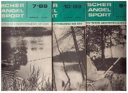 Hrsg. Deutscher Anglerverband der DDR Redaktion - Plomann ,Jrgen    Deutscher Angelsport  1989  Heft 1, 3,4 ,6 , 7, 8 , 9 , 10 ( Einzelverkauf mglich , siehe Beschreibung !)  