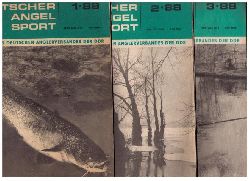 Hrsg. Deutscher Anglerverband der DDR Redaktion - Plomann ,Jrgen    Deutscher Angelsport  1988  Heft 1, 2 ,3,4 ,6 , 7, 8 , 9 , 11 und 12 ( Einzelverkauf mglich , siehe Beschreibung !)  