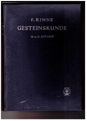 Rinne , Prof. Dr. Friedrich    Gesteinskunde  