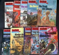 Perry Rhodan  der Erbe des Universums - Konvolut  von 10 Heften : Heft 769 - 778  in 1. und  2.  ( 1 Heft )  Auflage    Kinder der Unendlichkeit , Sie suchen Menschen , Rckkehr der SOL , Das Gespenst von Vrinos , Der Chaosmacher , Die Stadt des Glcks , Die Herren von Sh`donth ,  Das schwarze Raumschiff , Kampf den Invasoren und Duell der Auerirdischen  