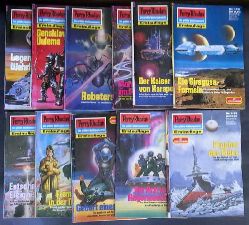 Perry Rhodan  der Erbe des Universums - Konvolut  von 11 Heften : Heft  1444 - 1448 ,1451 , 1452 , 1456 , 1463 , 1470 und 1479  in 1 .  Auflage    Legenden und Wahrheit , Gensklaven fr Uulema , Robotersporen , Sturmwelt am Scheideweg , Der Kaiser von Karapon , Die Siragusa - Formeln , Entscheidung am Ereignishorizont , Fremde in der Nacht , Geburt eines Cantaro ,Der Arzt von Angermaddon und Prophet des Todes   