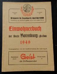 Hrsg. Stadtverwaltung Rotenburg / F.  Einwohnerbuch (Adressbuch ) Rotenburg an der Fulda 
