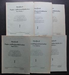 Hrsg. Sndig,Dr. Johannes u.a.   Handbuch der Papier - und Pappenfabrikation   