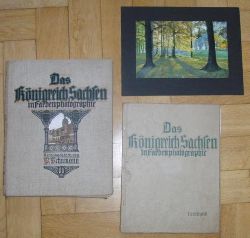 Autorenkollektiv   Das Knigreich Sachsen in Farbphotographie  + Originalbroschur  