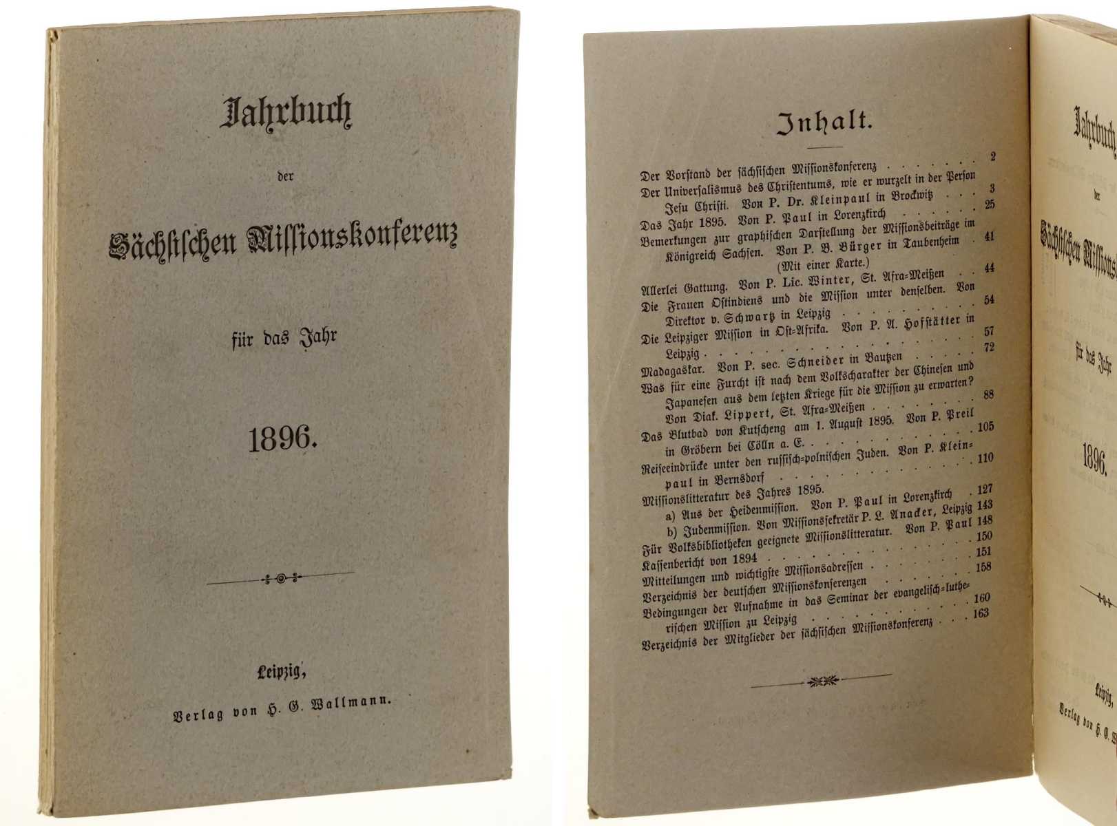   Jahrbuch der Sächsischen Missionskonferenz für das Jahr 1896. 