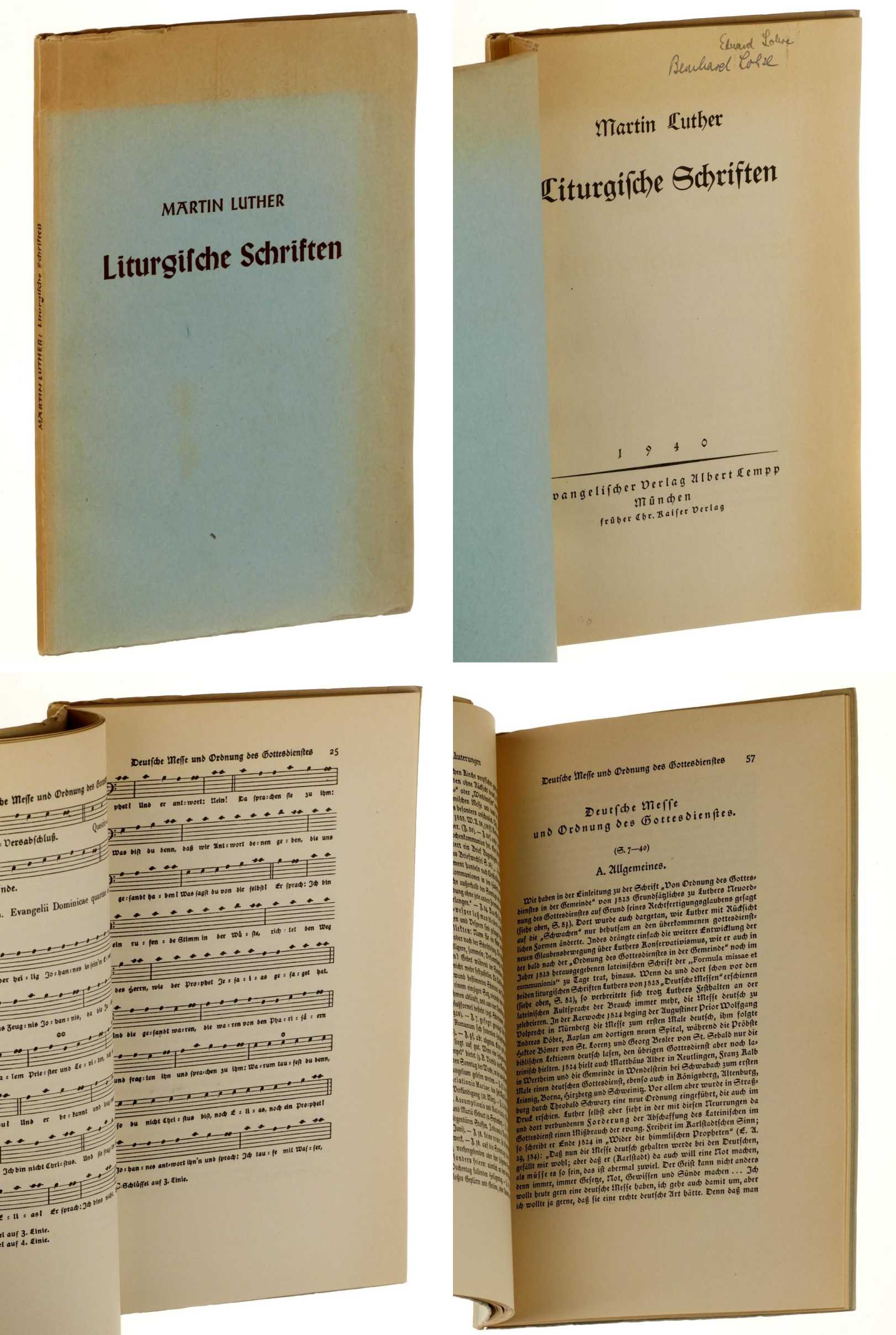 Luther, Martin:  Liturgische Schriften. 