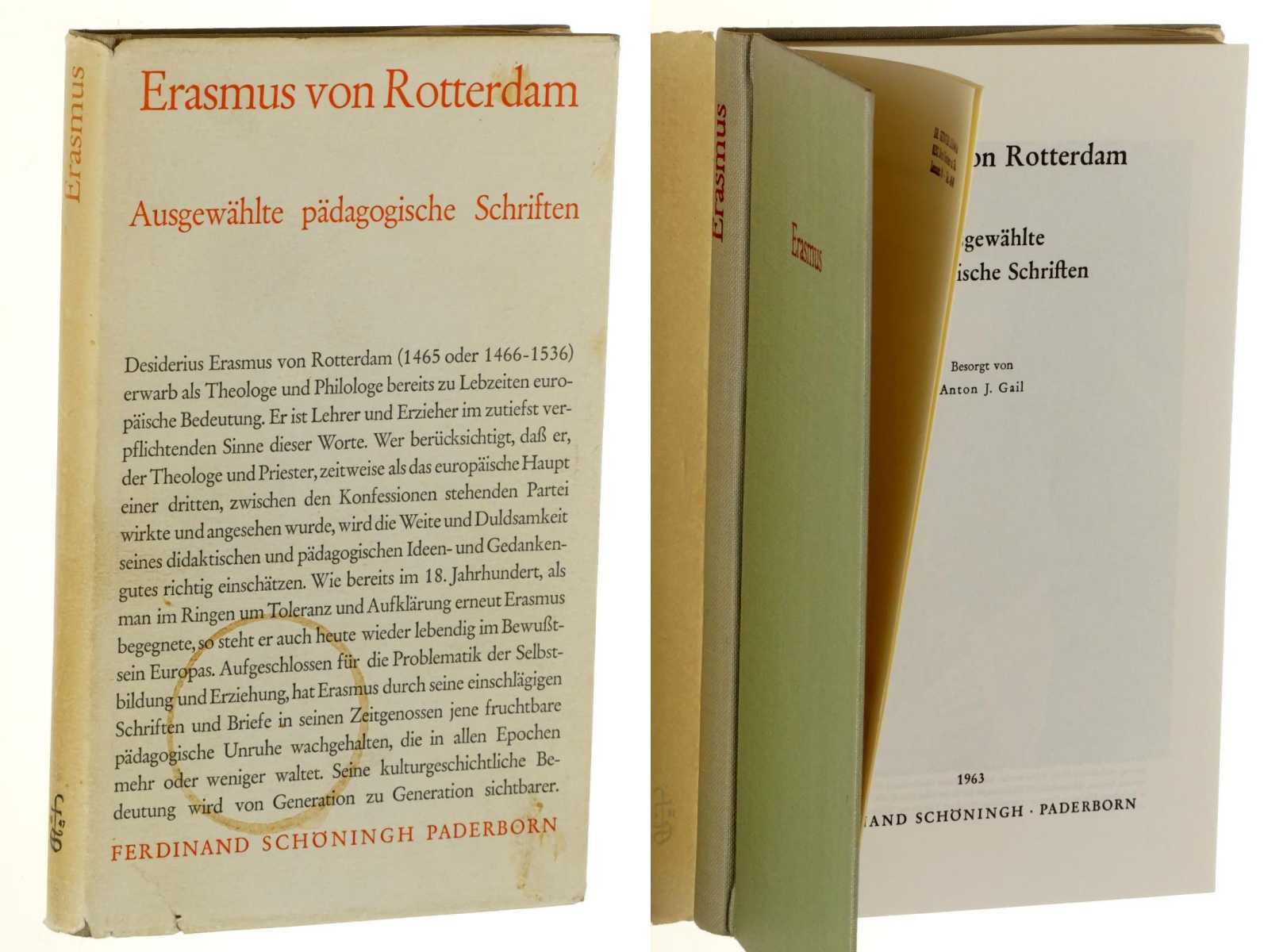 Erasmus von Rotterdam, Desiderius:  Ausgewählte pädagogische Schriften. 