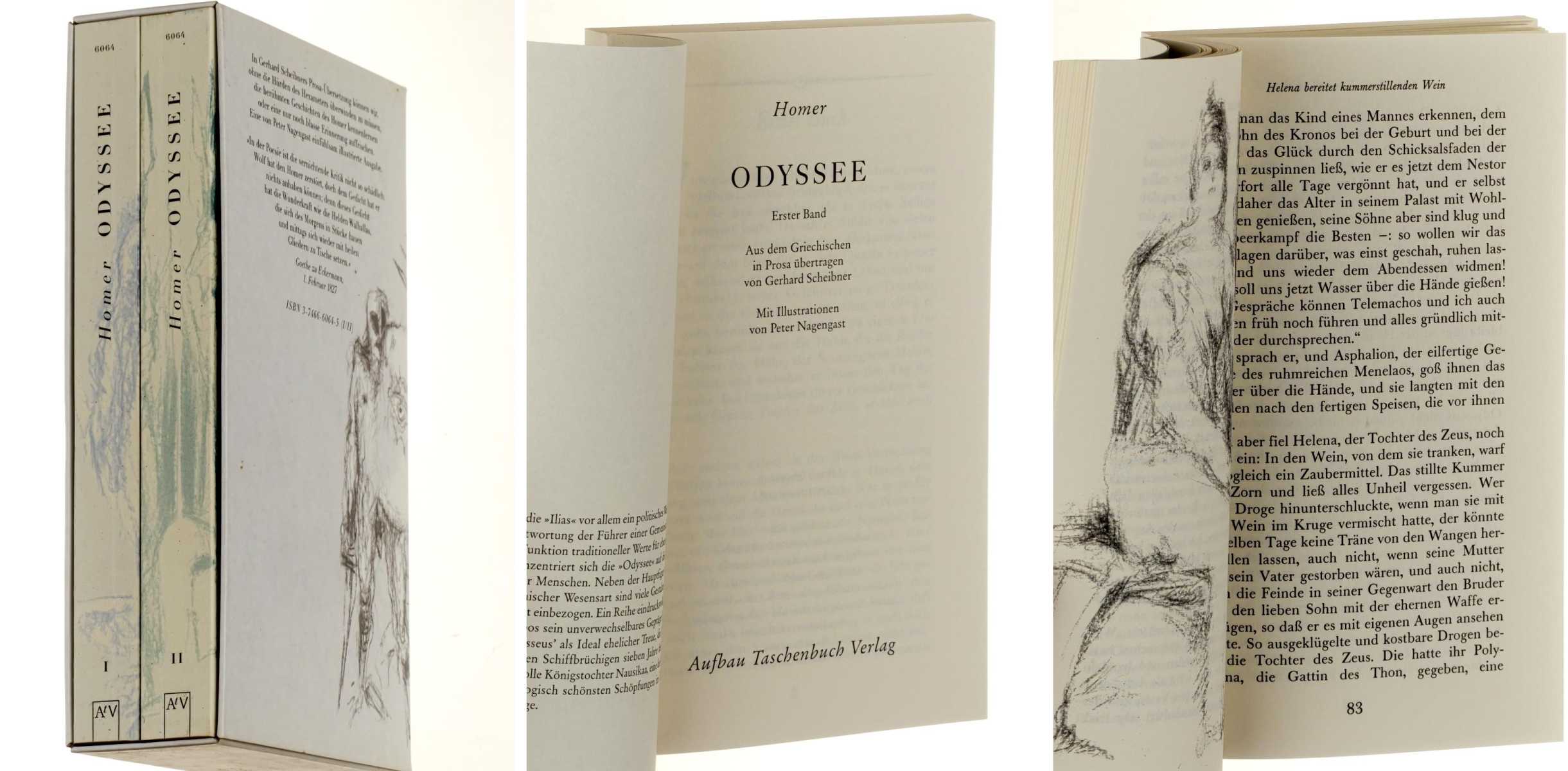 Homer:  Odyssee. Aus dem Griechischen Prosa übertragen von Gerhard Scheibner. Illustrationen von peter Scheibengast. 