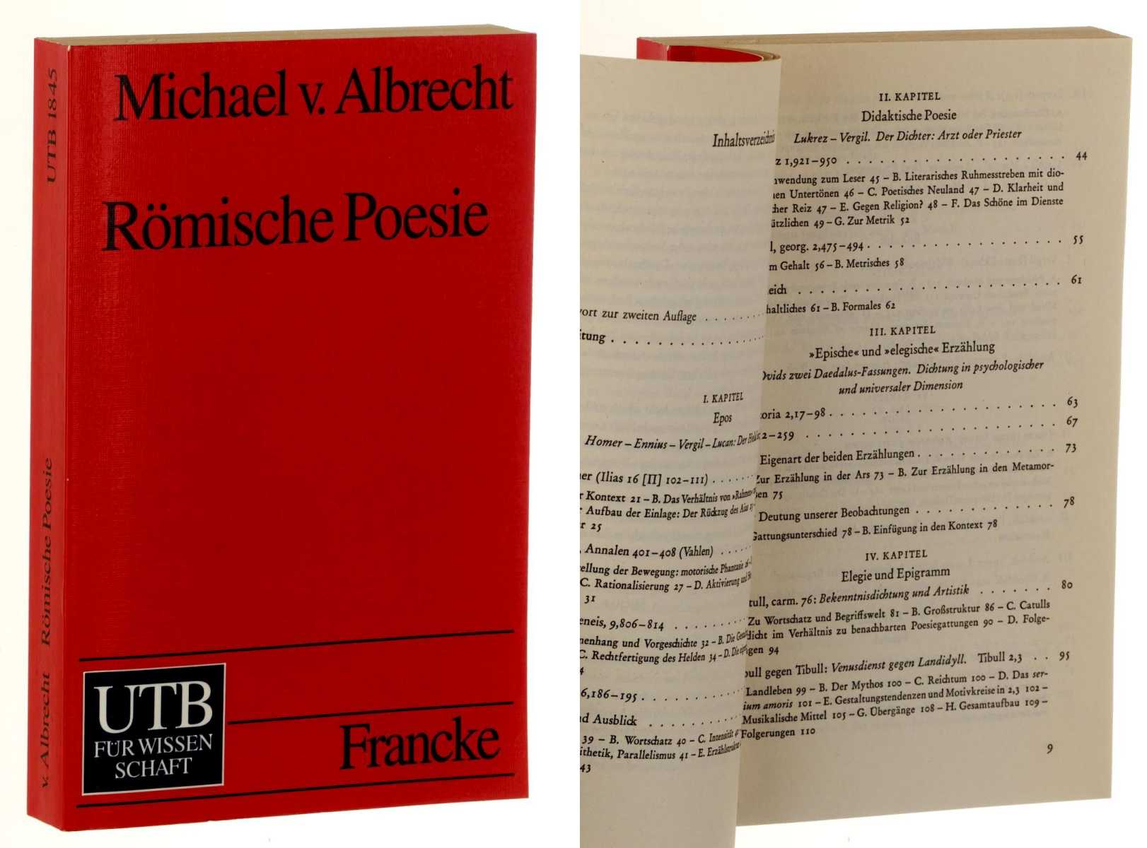 Albrecht, Michael von:  Römische Poesie. Texte und Interpretationen. 