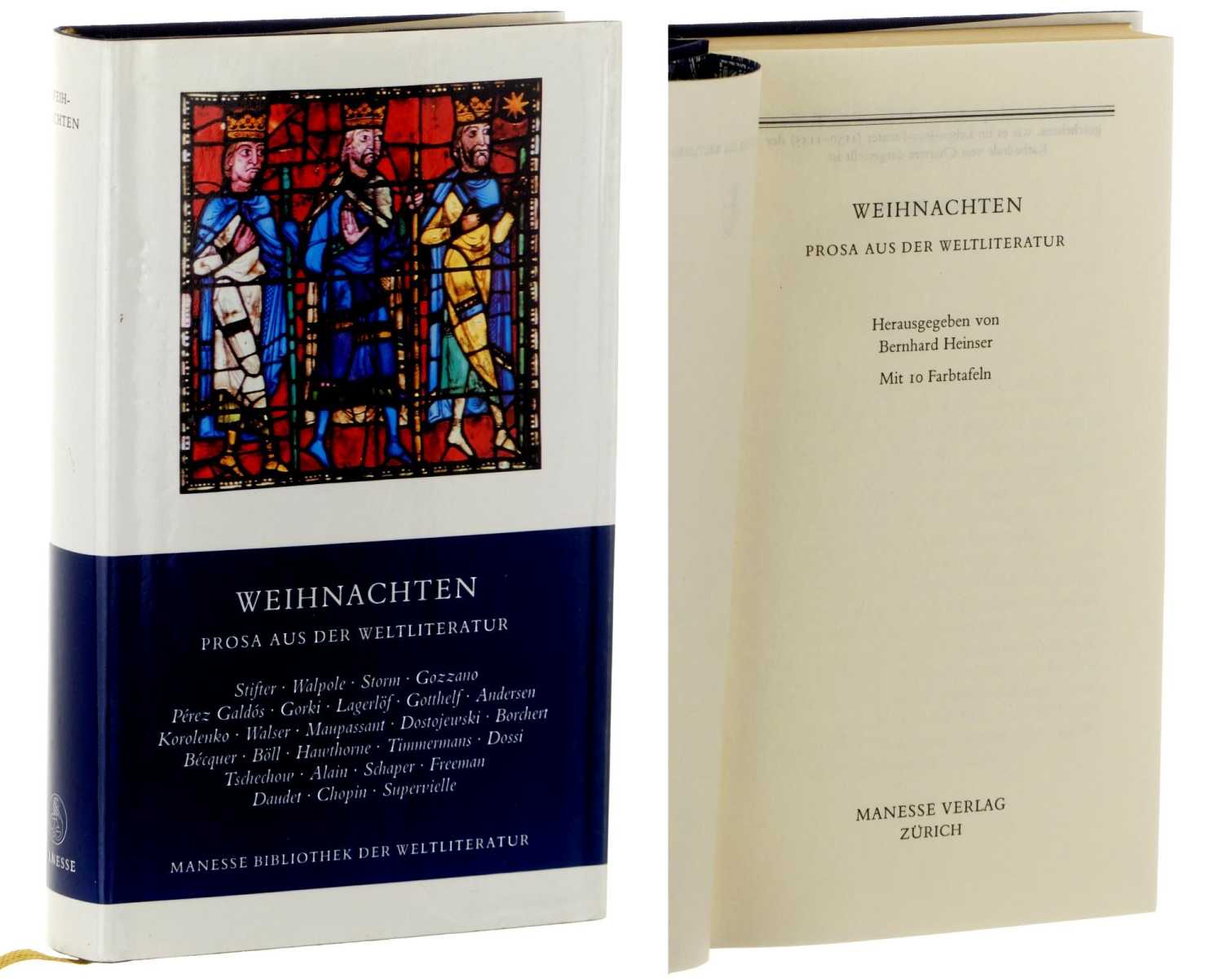 Heinser, Bernhard (Hg.):  Weihnachten. Prosa aus der Weltliteratur. Mit 10 Farbtafeln. 