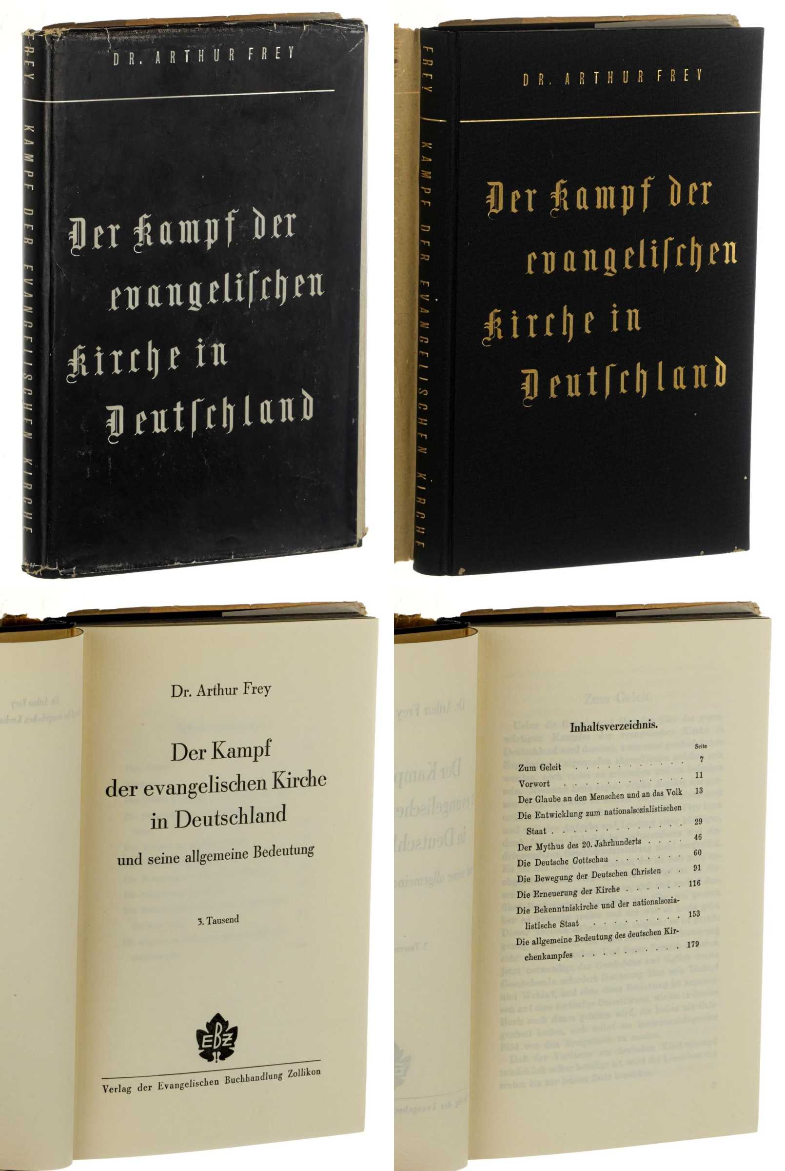 Frey, Arthur:  Der Kampf der evangelischen Kirche in Deutschland und seine allgemeine Bedeutung. 