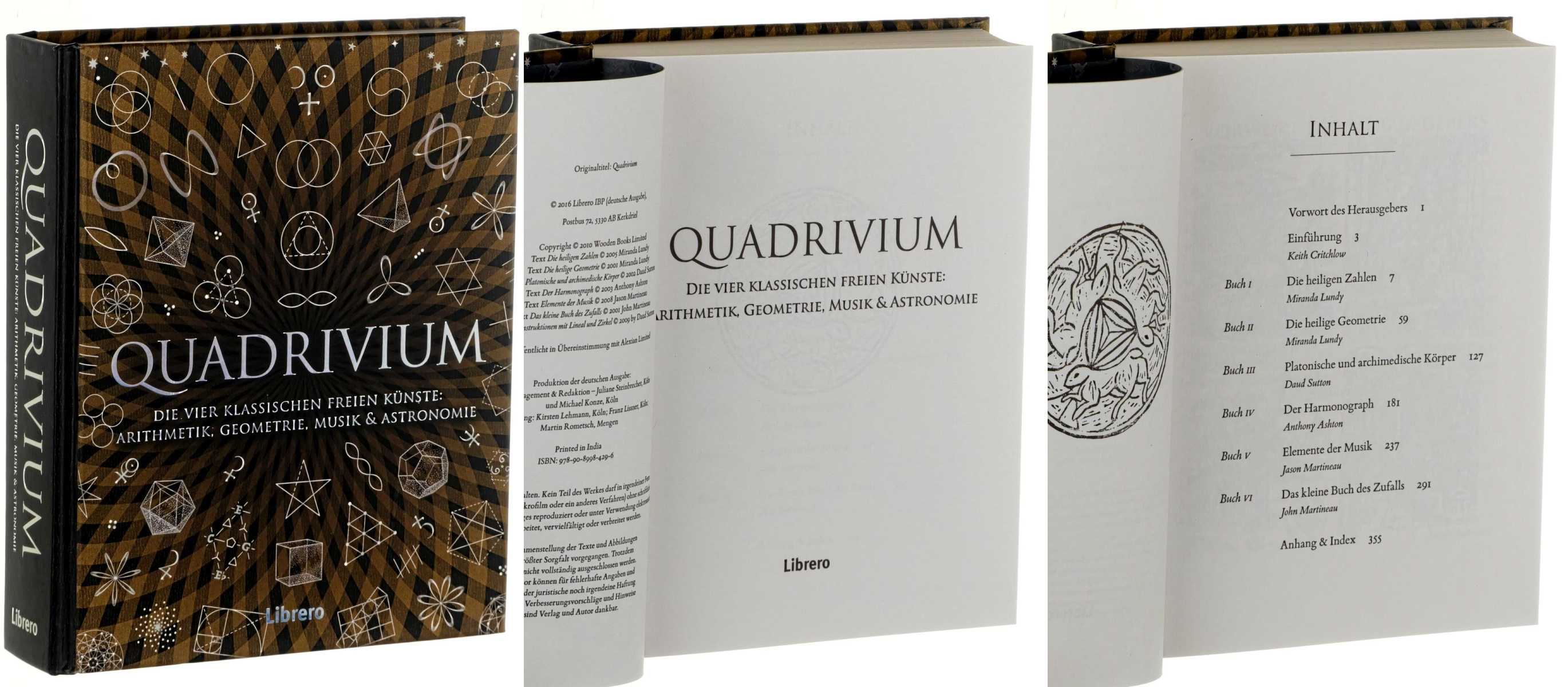   Quadrivium. Die vier klassischen freien Künste: Arithmetik, Geometrie, Musik & Astronomie. H 