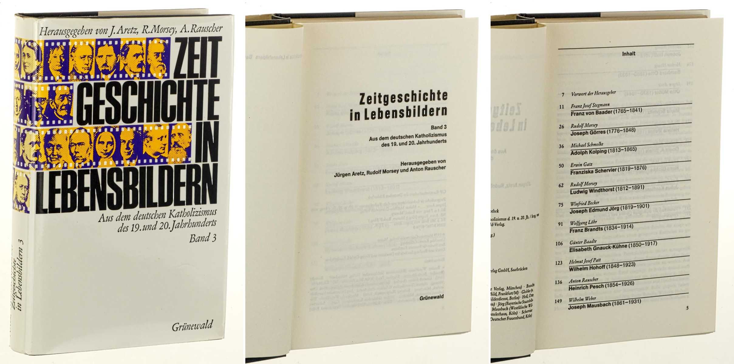   Zeitgeschichte in Lebensbildern. Aus dem deutschen Katholizismus des 19. und 20. Jahrhunderts. Hrsg. von Jürgen Aretz, , Rudolf morsey und Anton Rauscher. 