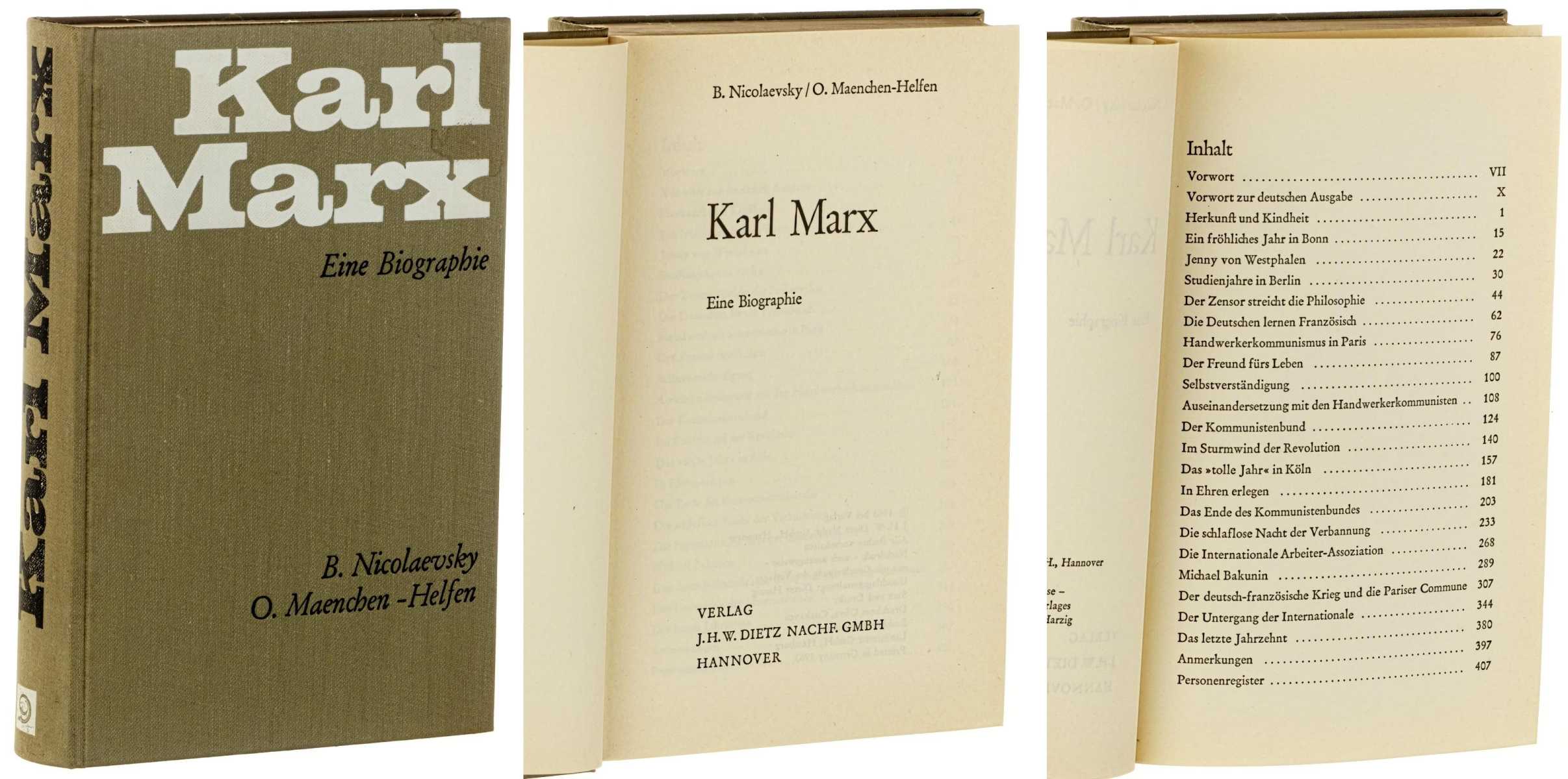 Nikolaevskij, Boris I.:  Karl Marx. eine Biographie. 