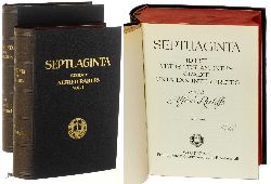   Septuaginta. Id est vetus testamentum graece iuxta LXX interpretes. Hrsg. v. Alfred Rahlfs. 