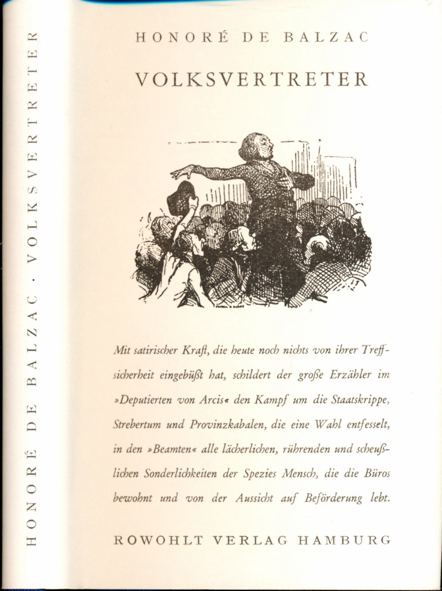 BALZAC, Honoré de  Volksvertreter. Dt. von Charlotte Stucke-Kornfeld.  