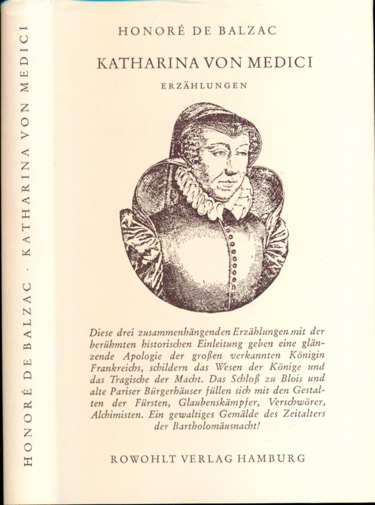 BALZAC, Honoré de  Katharina von Medici. Erzählungen. Dt. von Paul Hansmann.  