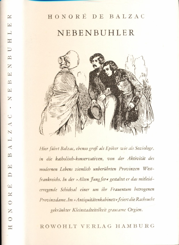 BALZAC, Honoré de  Nebenbuhler. Dt. von Paul Mayer.  