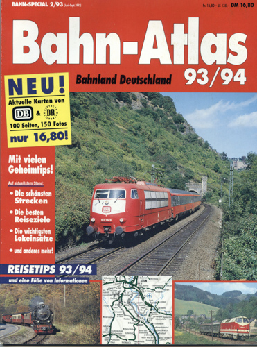   Bahn-special Heft 2/93: Bahn-Atlas 93/94. Bahnland Deutschland. 