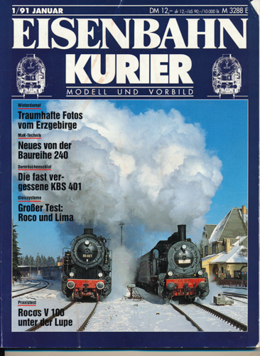 Div.  Eisenbahn-Kurier. Modell und Vorbild. hier: Heft 1/91 (Januar 1991). 