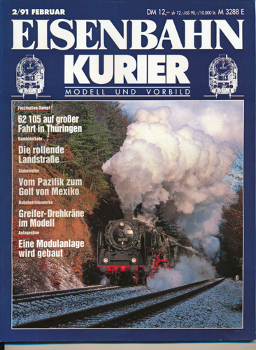 Div.  Eisenbahn-Kurier. Modell und Vorbild. hier: Heft 2/91 (Februar 1991). 