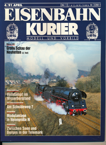 Div.  Eisenbahn-Kurier. Modell und Vorbild. hier: Heft 4/91 (April 1991). 