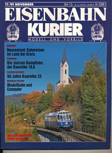 Div.  Eisenbahn-Kurier. Modell und Vorbild. hier: Heft 11/91 (November 1991). 