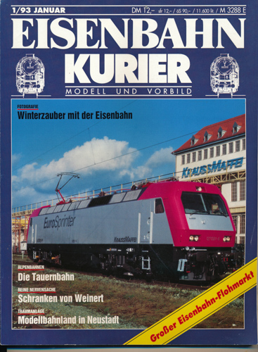 Div.  Eisenbahn-Kurier. Modell und Vorbild. hier: Heft 1/93 (Januar 1993). 
