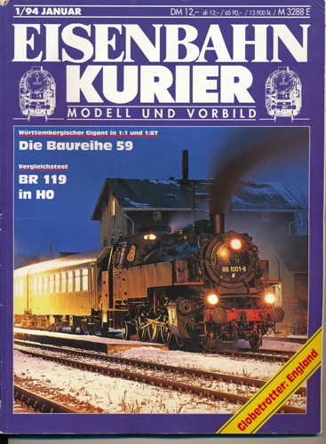 Div.  Eisenbahn-Kurier. Modell und Vorbild. hier: Heft 1/94 (Januar 1994). 