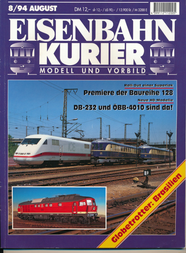 Div.  Eisenbahn-Kurier. Modell und Vorbild. hier: Heft 8/94 (August 1994). 