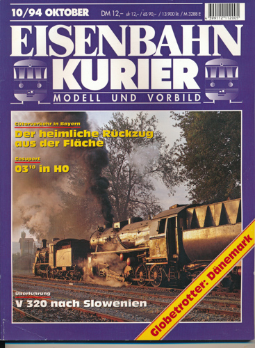 Div.  Eisenbahn-Kurier. Modell und Vorbild. hier: Heft 10/94 (Oktober 1994). 