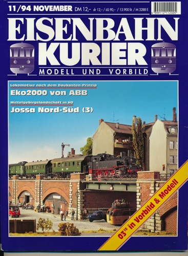 Div.  Eisenbahn-Kurier. Modell und Vorbild. hier: Heft 11/94 (November 1994). 