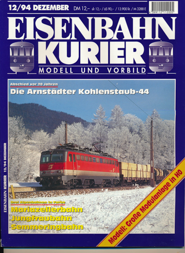 Div.  Eisenbahn-Kurier. Modell und Vorbild. hier: Heft 12/94 (November 1994). 