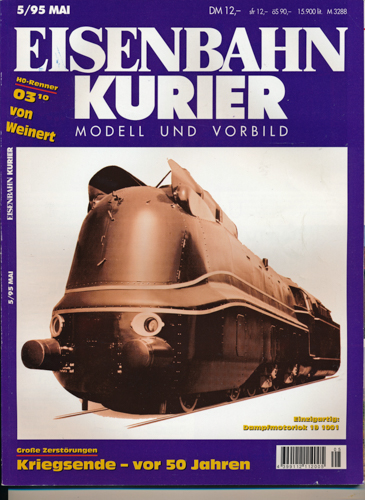 Div.  Eisenbahn-Kurier. Modell und Vorbild. hier: Heft 5/95 (Mai 1995). 