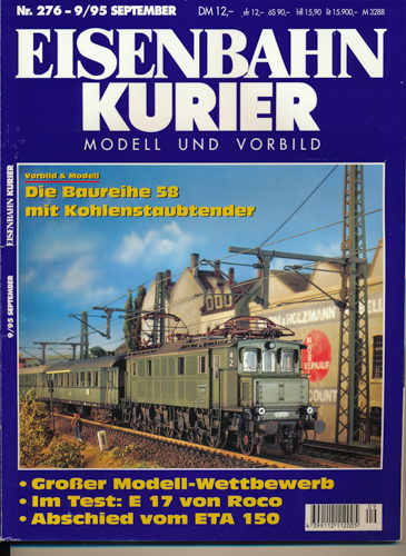 Div.  Eisenbahn-Kurier. Modell und Vorbild. hier: Heft Nr. 276 / 9/95 (September 1995). 