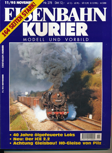 Div.  Eisenbahn-Kurier. Modell und Vorbild. hier: Heft Nr. 278 / 11/95 (November 1995). 