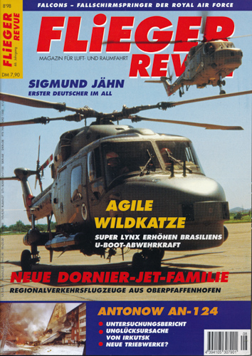   Flieger Revue. Magazin für Luft- und Raumfahrt. hier: Heft 8/98. 