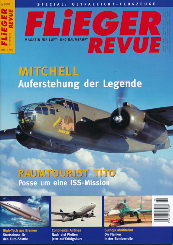   Flieger Revue. Magazin für Luft- und Raumfahrt. hier: Heft 6/2001 (49. Jahrgang). 