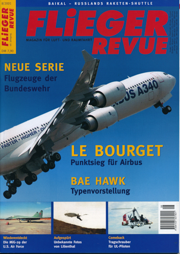   Flieger Revue. Magazin für Luft- und Raumfahrt. hier: Heft 8/2001 (49. Jahrgang). 