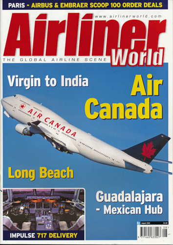   Airliner World The Global Airline Scene. here: Magazine August 2001. 