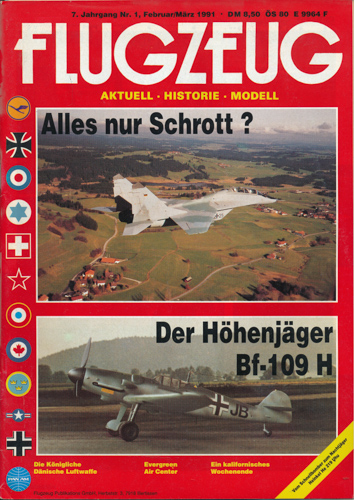   Flugzeug. Aktuell   Historie   Modell. hier: Heft 1/1991 (7. Jahrgang). 