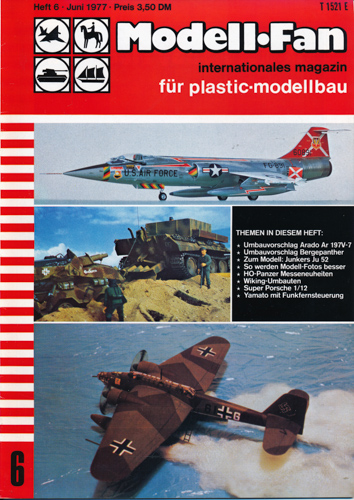   Modell-Fan. internationales magazin für plastic-modellbau. hier: Heft 6/1977. 
