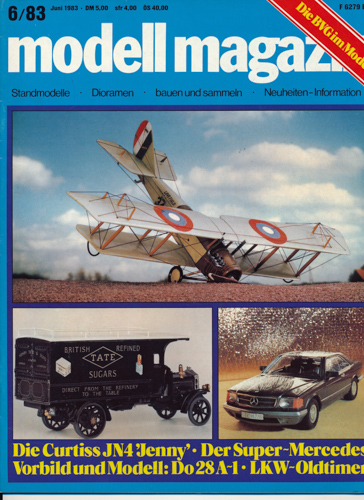   modell magazin. Standmodelle - Dioramen - bauen und sammeln - Neuheiten-Informationen. hier: Heft 6/1983. 