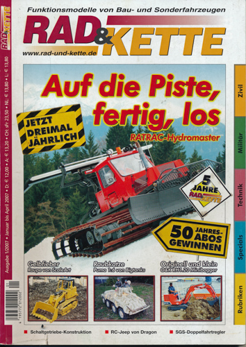   Rad & Kette. Funktionsmodelle von Bau- und Sonderfahrzeugen. hier: Heft 1/2007. 