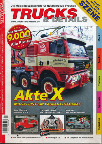   Trucks & Details. Die Modellbauzeitschrift für Nutzfahrzeugfreunde. hier: Heft 3/2011. 