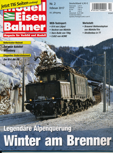   Modelleisenbahner. Magazin für Vorbild und Modell. hier: Heft 2/2017 (Februar 2017). 