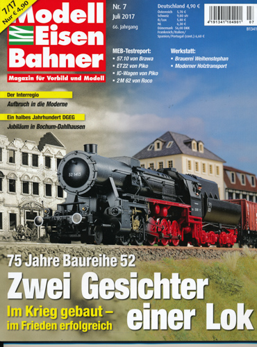   Modelleisenbahner. Magazin für Vorbild und Modell. hier: Heft 7/2017 (Juli 2017). 