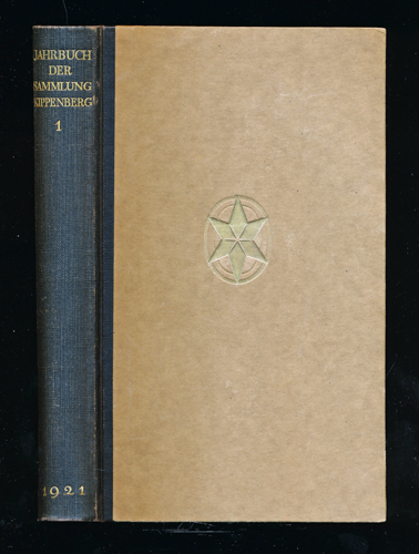 KIPPENBERG, Anton  Jahrbuch der Sammlung Kippenberg. hier: Band 1/1921. 