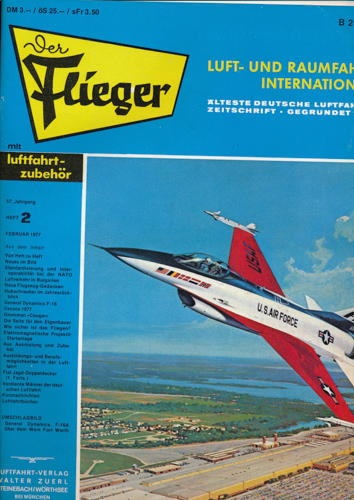 ZUERL, Walter (Hrg.)  Der Flieger. Luft- und Raumfahrt International. hier: Heft 2/1977 (57. Jahrgang). 